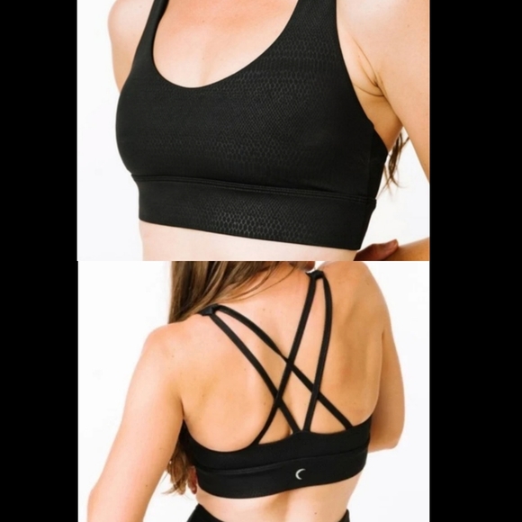 ZYIA Other - ZYIA Black snakeskin bra